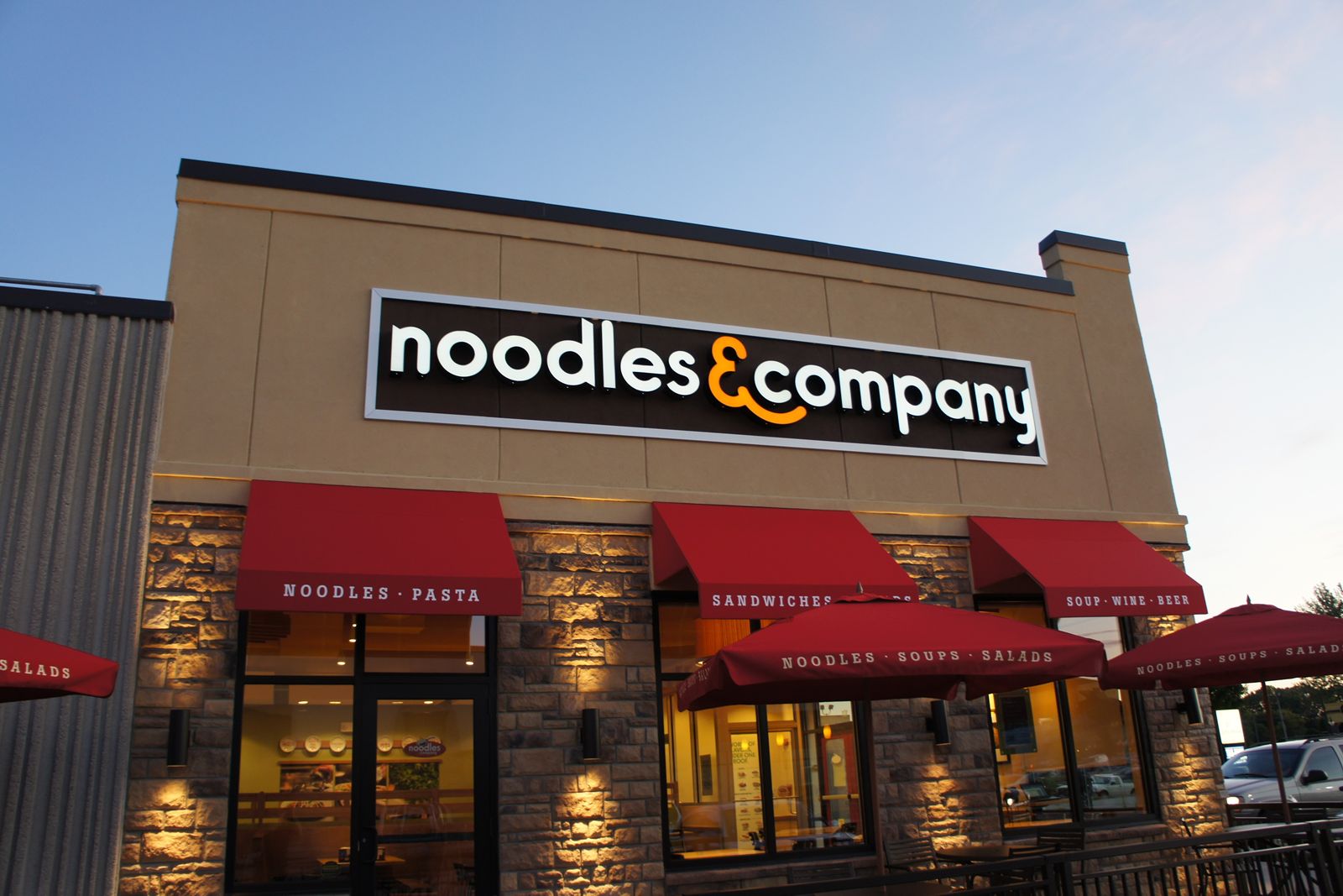 Noodles Company menu prices featuring 100 items ranging from $0.79 to $40.00