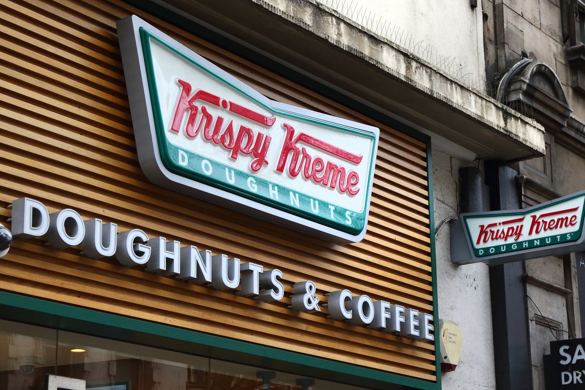 Krispy Kreme menu prices featuring 55 items ranging from $0.50 to $14.99