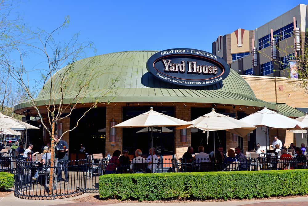 Yard House menu prices featuring 240 items ranging from $3.00 to $31.45