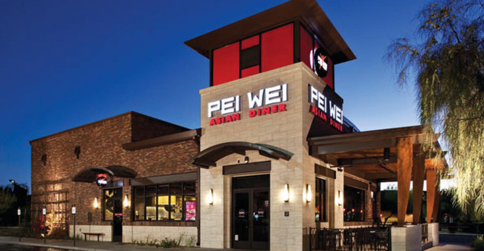 Pei Wei menu prices featuring 358 items ranging from $0.99 to $9.99
