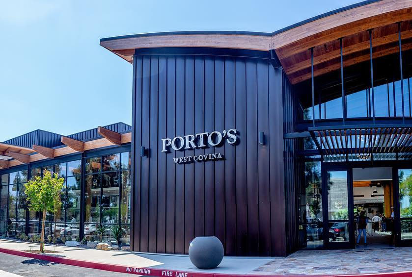 Portos menu prices featuring 99 items ranging from $1.75 to $39.95