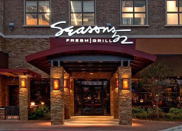 Seasons 52 menu prices featuring 119 items ranging from $2.00 to $69.00