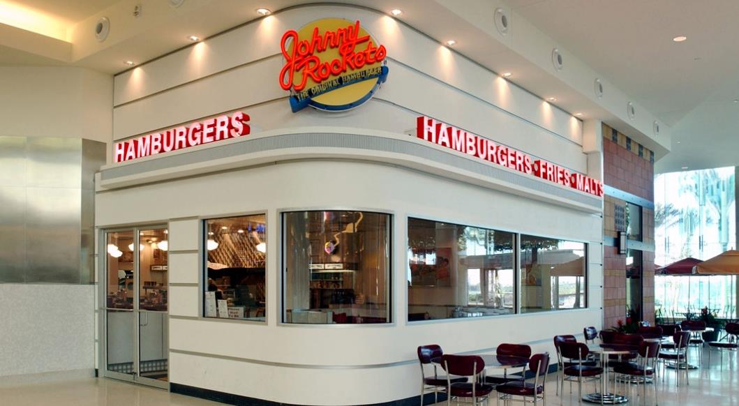 Johnny Rockets menu prices featuring 50 items ranging from $0.39 to $7.09
