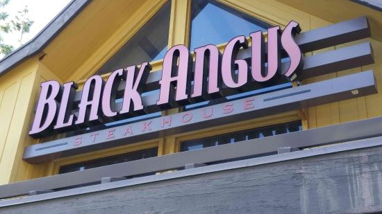 Black Angus menu prices featuring 75 items ranging from $4.95 to $38.99