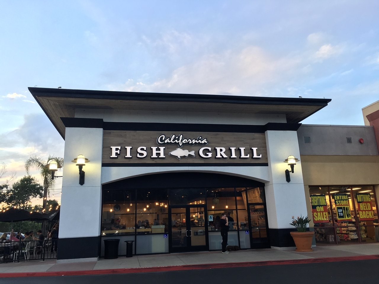 California Fish Grill menu prices featuring 96 items ranging from $2.99 to $16.37